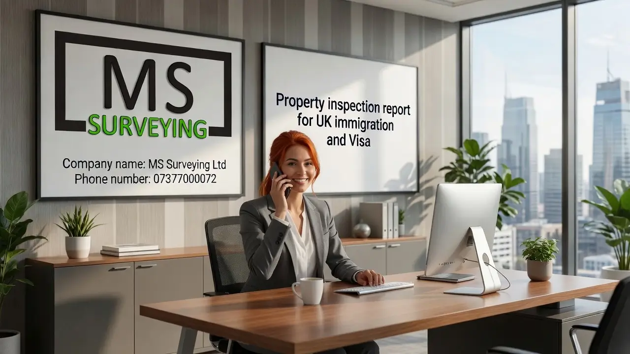 Property Inspection Report East Central London for UKVI immigration and visa applications by MS Surveying Ltd